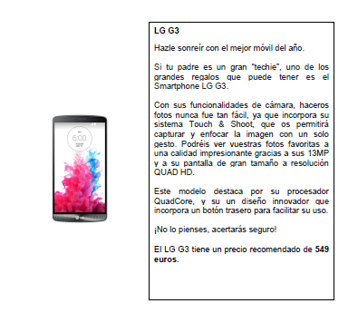 Felicita a papá con tecnología LG