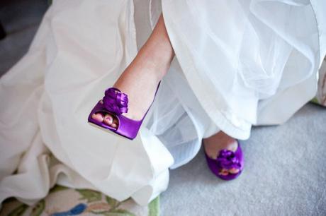 Zapatos de novia morados