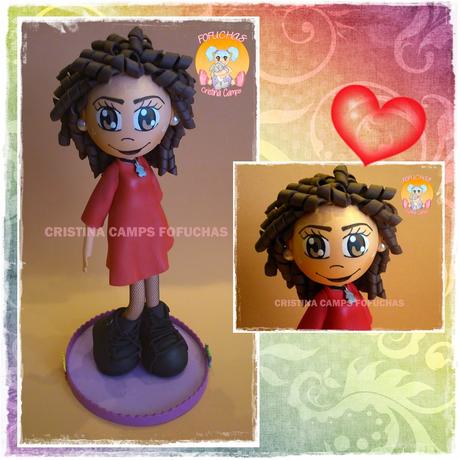 FOFUCHA CON VESTIDO ROJO