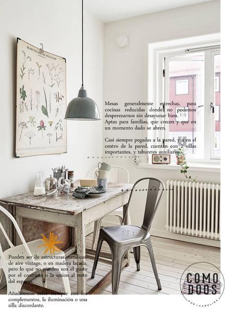 Una mesa perfecta para la cocina