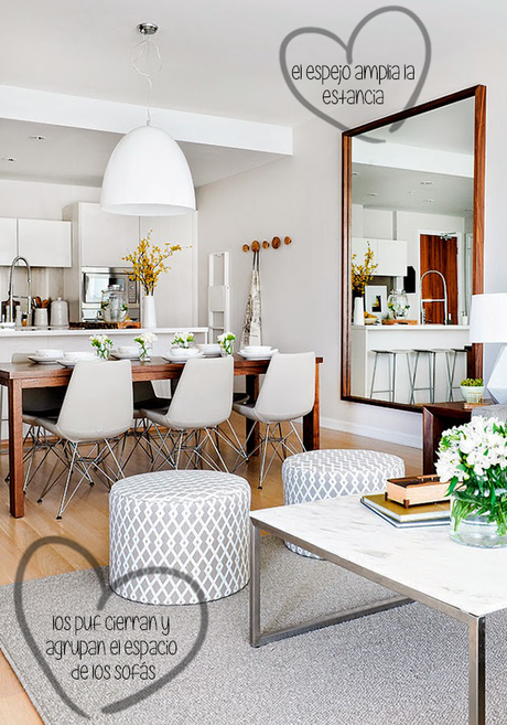 CASA | Comparte espacio la cocina + el salón