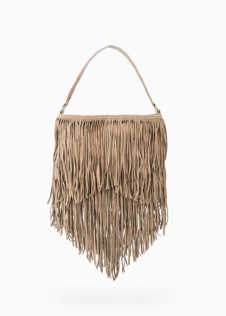 Bolso serraje flecos