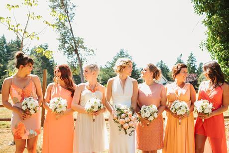 Bodas de color Naranja y Gris