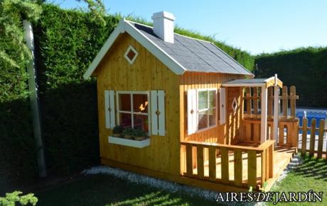 Resultado de la instalación de la casita de madera para niños OTTO en Arnedo (LA RIOJA)