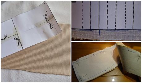 Para mayor precisión marcamos de nuevo sobre la entretela