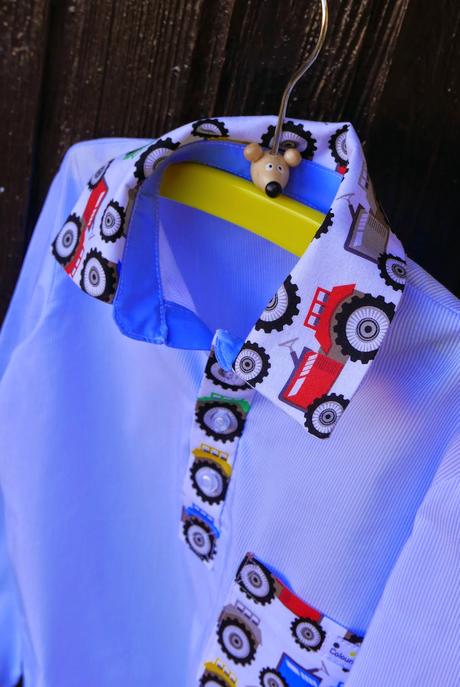 Camisa para niño modelo tractor