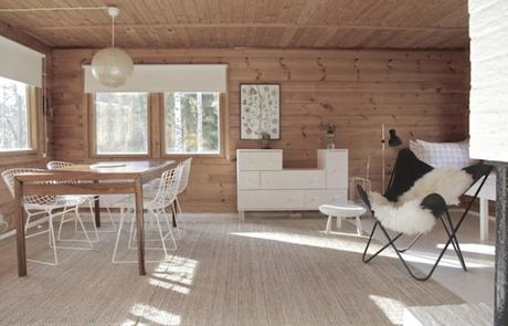 estilo nórdico escandinavo estilo nordico casa rural distribución diáfana decoración con madera casas finlandesas casas de vacaciones nórdicas casas de campo nórdicas Casa de madera blog decoración interiores nórdicos 
