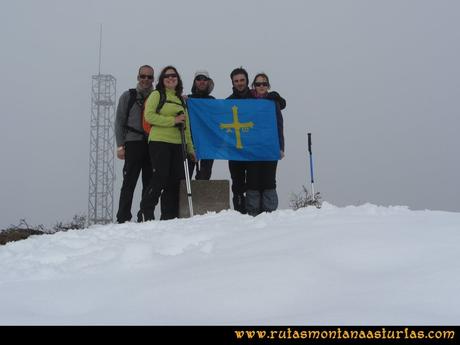 Ruta Carabanzo, Ranero: Cima del pico Ranero