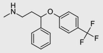 fluoxetine (RS)-N-Metil-3-fenil-3-(4-trifluorometilfenoxi)propilamina