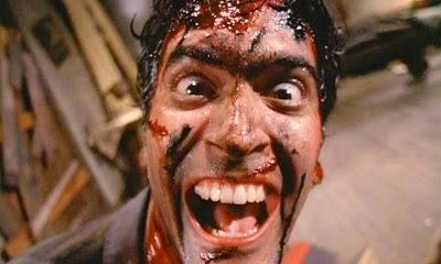 bruce campbell blood sangre posesión infernal evil dead laughing