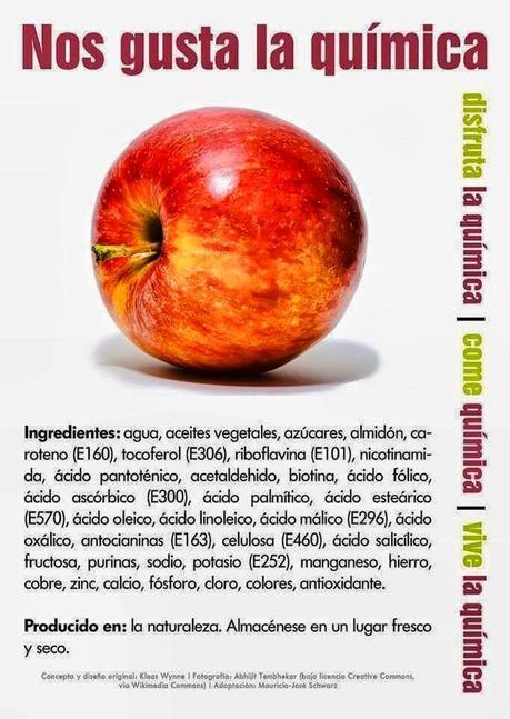 Ingredientes y aditivos manzana