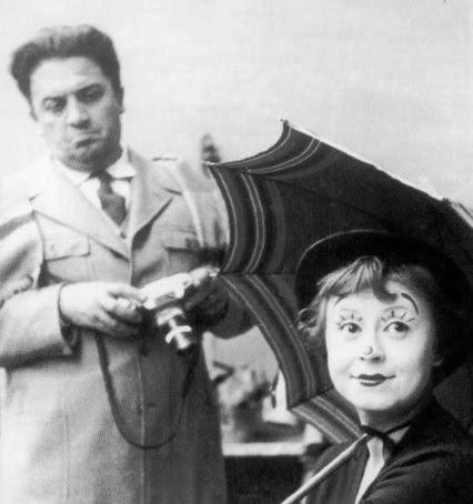 Giulietta Masina y Federico Fellini