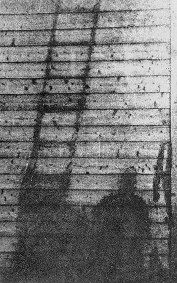 hiroshima nagasaki permanent shadows man stair