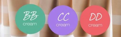 BB cream, CC cream y DD cream