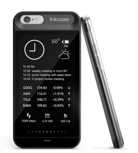 Conoce como Oaxis agrega una pantalla de tinta electrónica al Iphone 6 o