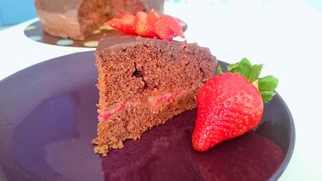 Tarta vegana de chocolate picante