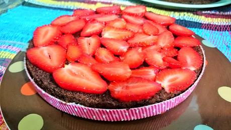 Tarta vegana de chocolate picante