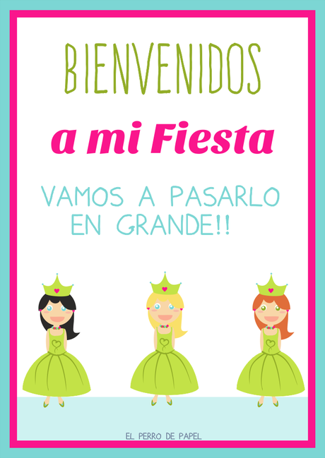 Kit de Fiesta Imprimible Infantil Mi Princesa