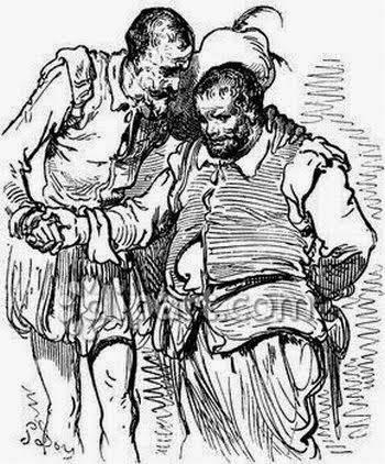 Don Quijote aconseja a Sancho