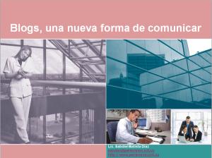 Curso de blogs para Periodistas y Comunicadores 1 (+PPT)