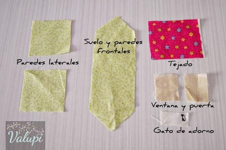 DIY - Casita alfiletero de tela
