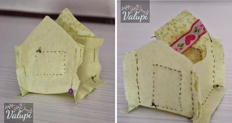 DIY - Casita alfiletero de tela