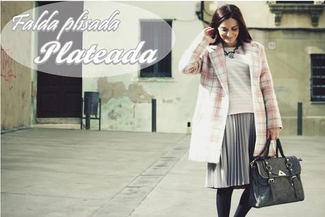 falda plisada plateada falda plisada plateada