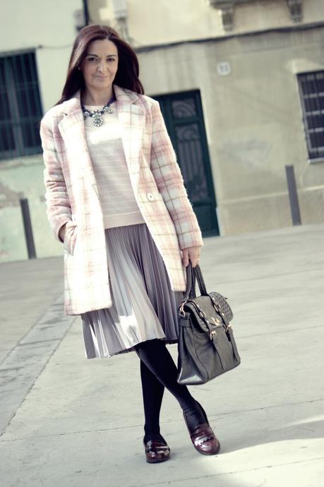 falda plisada plateada falda plisada plateada