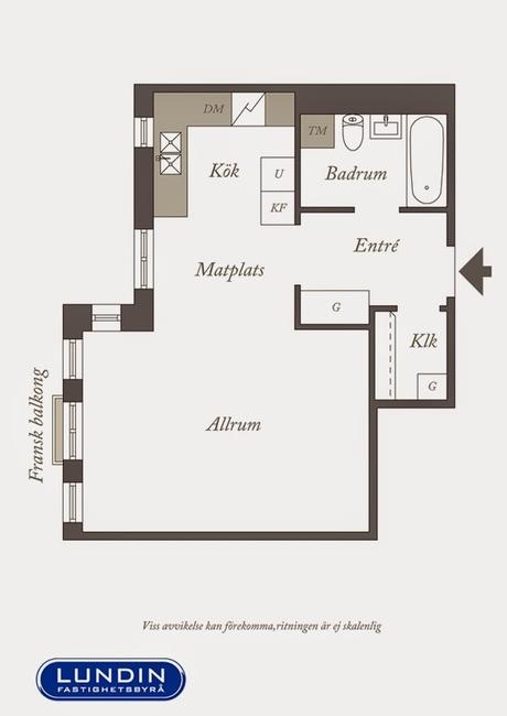 Una gran idea para instalar la cama en el salón