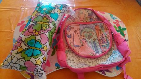 Juegos de tela para colorear. Como reutilizar para  el colegio.