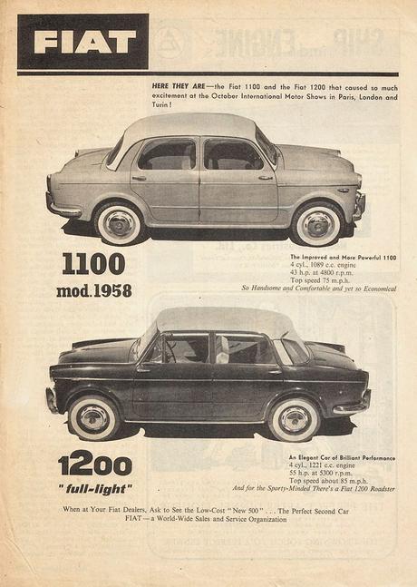 Fiat 1100 y 1200 de Italia