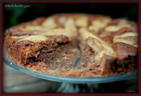 tarta de chocolate y pera tererecetas 06
