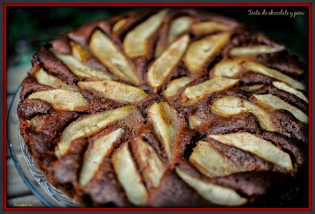 tarta de chocolate y pera tererecetas 02