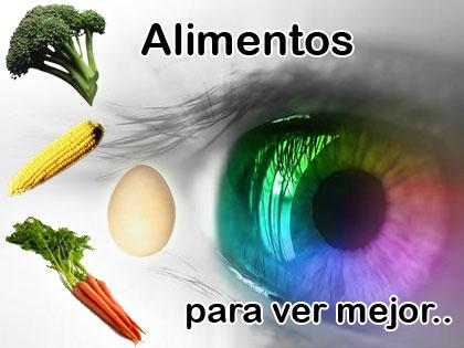 Para la vista, vitaminas y alimentos buenos para la misma