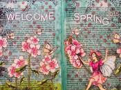 Mixed Media, libro alterado: "Spring"
