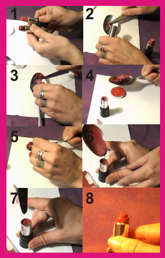 Pasos para reciclar tus labiales