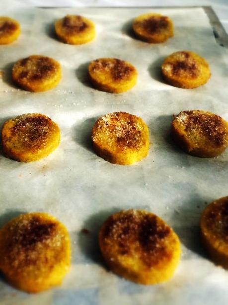Galletas de Cous Cous con azúcar y canela