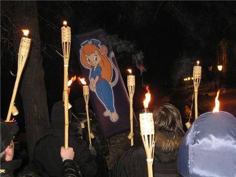 Adoradores de un dibujo animado