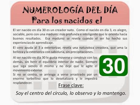 Numerología del día de nacimiento: 3, 12, 21 y 30