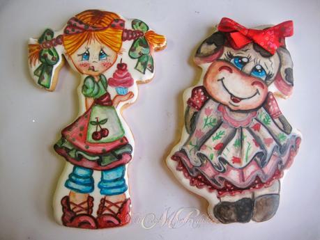 COMO PINTAR GALLETAS Y NO MORIR EN EL INTENTO, VAQUITA Y NIÑA COMO PINTAR GALLETAS Y NO MORIR EN EL INTENTO, VAQUITA Y NIÑA