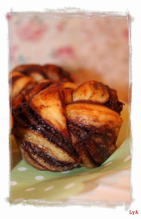 Babka.... bizcocho ruso marmolado de chocolate ... para Desafío en la Cocina