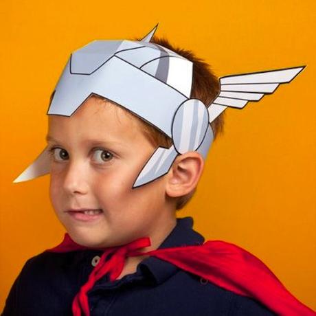 disfraz infantil casero thor casco