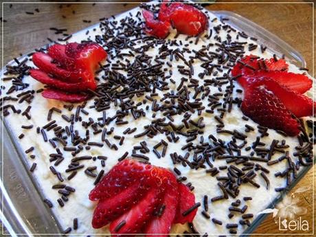 Tiramisu con fresas