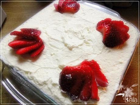 Tiramisu con fresas