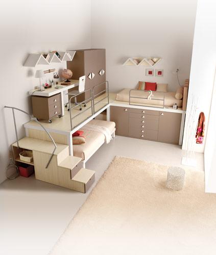 Tipo loft : Habitaciones para adolescentes