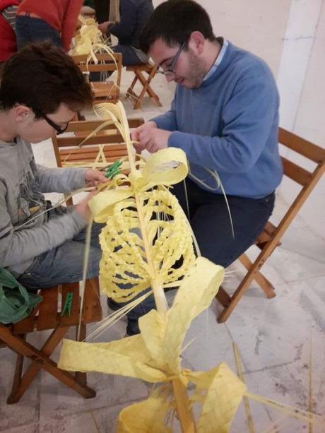 Taller de palmas rizadas