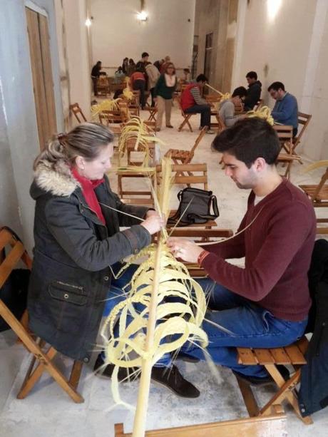 Taller de palmas rizadas