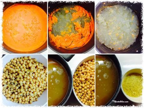 Cocido de garbanzos con sopa de fideos y sacramentos Cocido de garbanzos con sopa de fideos y sacramentos