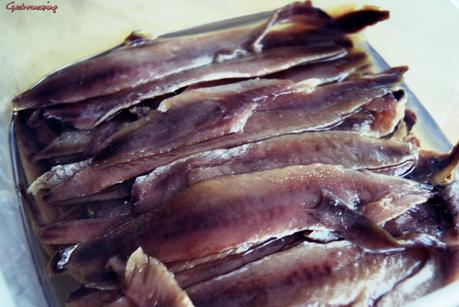 Ensalada de tomate y anchoas del cantábrico