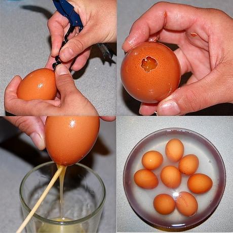 BROWNIE EN CASCARA DE HUEVO.